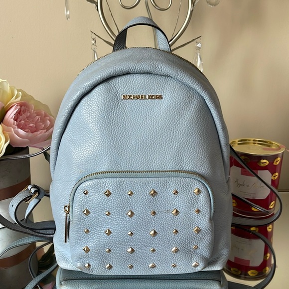 Michael Kors Erin Studded Women's Bag - Pale Blue, Medium - Picture 2 of 15